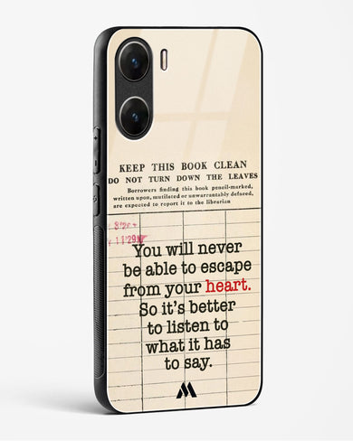 Listen to your Heart Glass Case Phone Cover (Vivo)