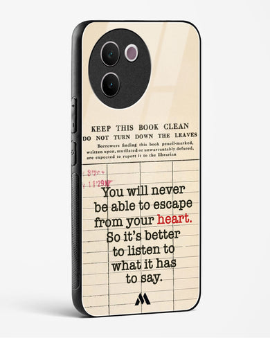 Listen to your Heart Glass Case Phone Cover (Vivo)