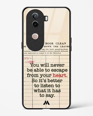 Listen to your Heart Glass Case Phone Cover (Vivo)