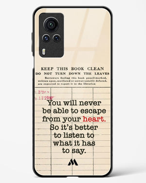 Listen to your Heart Glass Case Phone Cover (Vivo)
