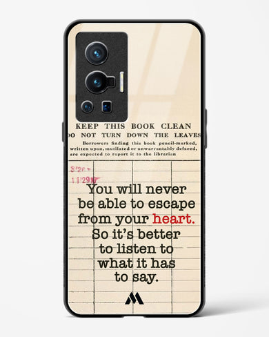 Listen to your Heart Glass Case Phone Cover (Vivo)