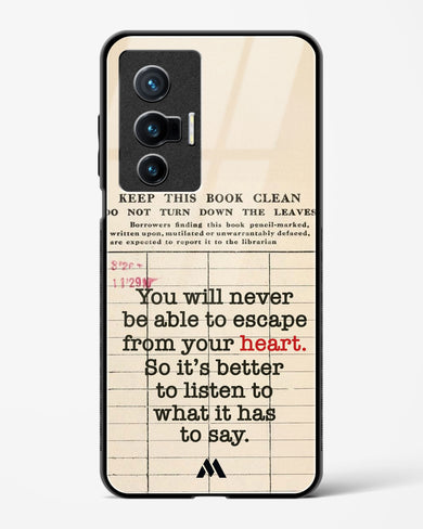 Listen to your Heart Glass Case Phone Cover (Vivo)