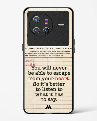 Listen to your Heart Glass Case Phone Cover (Vivo)