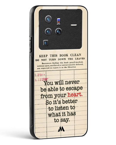 Listen to your Heart Glass Case Phone Cover (Vivo)