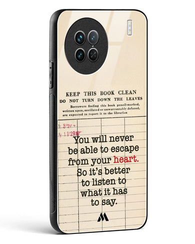 Listen to your Heart Glass Case Phone Cover (Vivo)