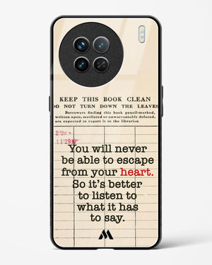 Listen to your Heart Glass Case Phone Cover (Vivo)