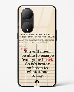Listen to your Heart Glass Case Phone Cover (Vivo)