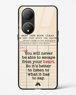 Listen to your Heart Glass Case Phone Cover (Vivo)