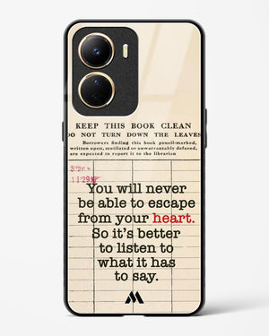 Listen to your Heart Glass Case Phone Cover (Vivo)