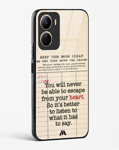 Listen to your Heart Glass Case Phone Cover (Vivo)