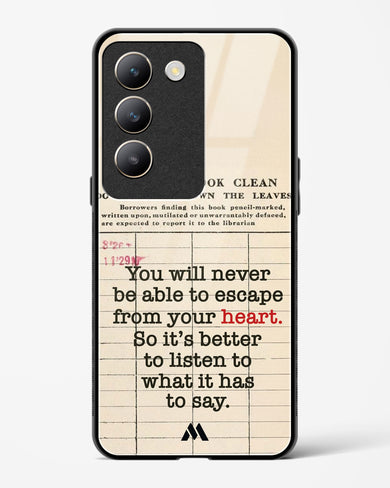 Listen to your Heart Glass Case Phone Cover (Vivo)