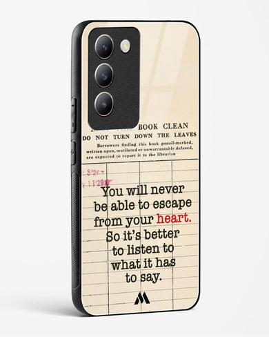 Listen to your Heart Glass Case Phone Cover (Vivo)