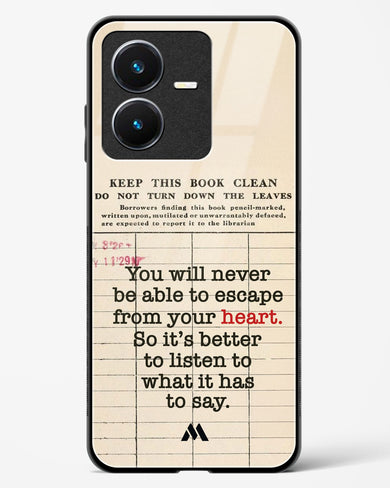 Listen to your Heart Glass Case Phone Cover (Vivo)