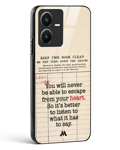 Listen to your Heart Glass Case Phone Cover (Vivo)