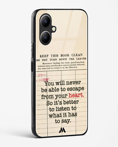Listen to your Heart Glass Case Phone Cover (Vivo)