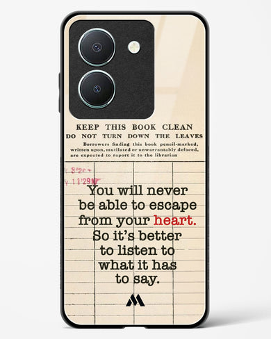 Listen to your Heart Glass Case Phone Cover (Vivo)