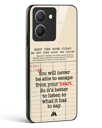 Listen to your Heart Glass Case Phone Cover (Vivo)