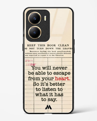 Listen to your Heart Glass Case Phone Cover (Vivo)