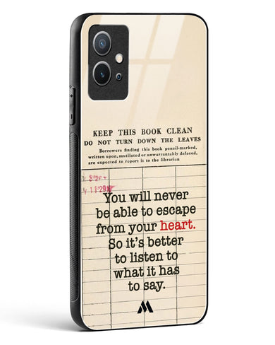 Listen to your Heart Glass Case Phone Cover (Vivo)
