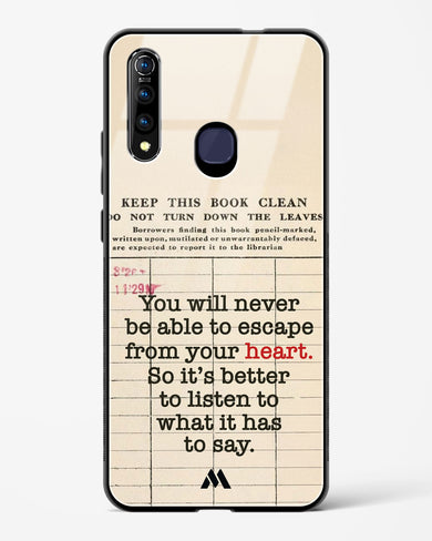 Listen to your Heart Glass Case Phone Cover (Vivo)