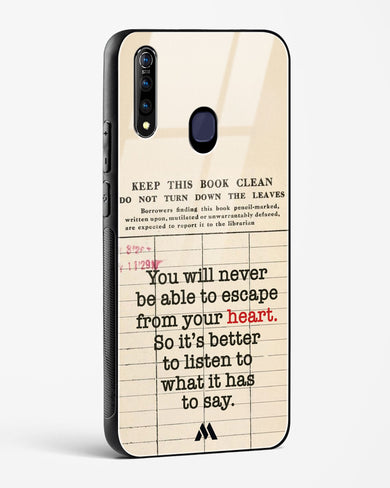 Listen to your Heart Glass Case Phone Cover (Vivo)