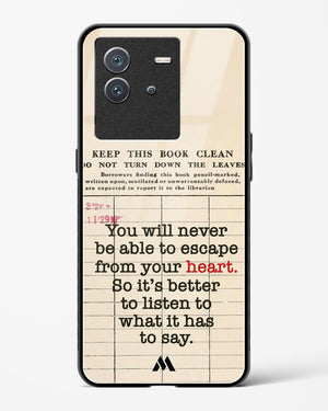 Listen to your Heart Glass Case Phone Cover (Vivo)