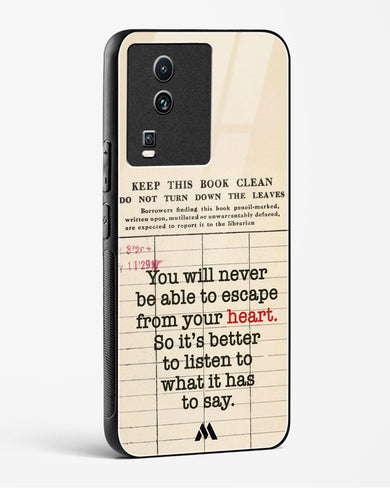 Listen to your Heart Glass Case Phone Cover (Vivo)