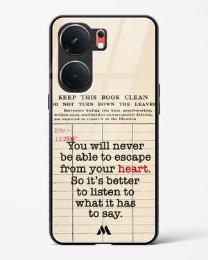 Listen to your Heart Glass Case Phone Cover (Vivo)