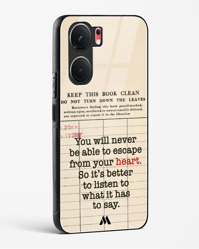 Listen to your Heart Glass Case Phone Cover (Vivo)