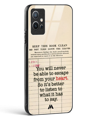 Listen to your Heart Glass Case Phone Cover (Vivo)