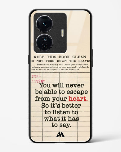 Listen to your Heart Glass Case Phone Cover (Vivo)