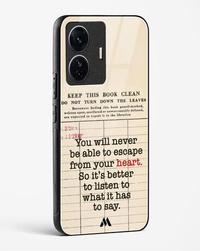 Listen to your Heart Glass Case Phone Cover (Vivo)