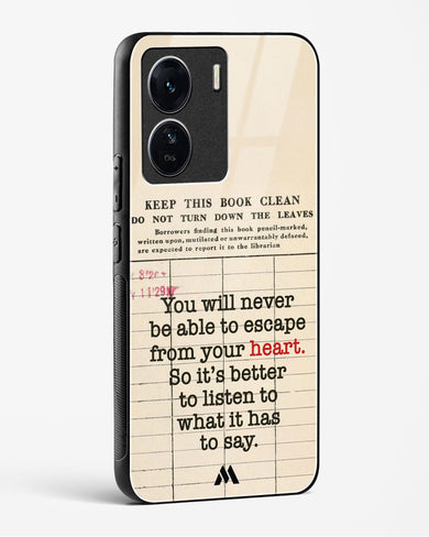 Listen to your Heart Glass Case Phone Cover (Vivo)