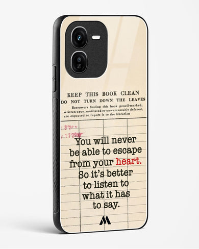 Listen to your Heart Glass Case Phone Cover (Vivo)