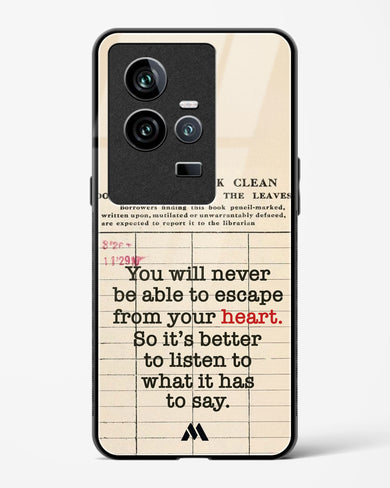 Listen to your Heart Glass Case Phone Cover (Vivo)