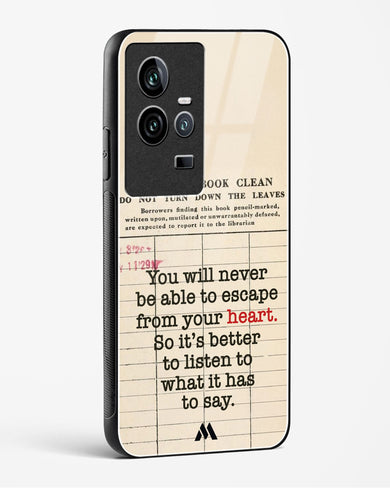 Listen to your Heart Glass Case Phone Cover (Vivo)