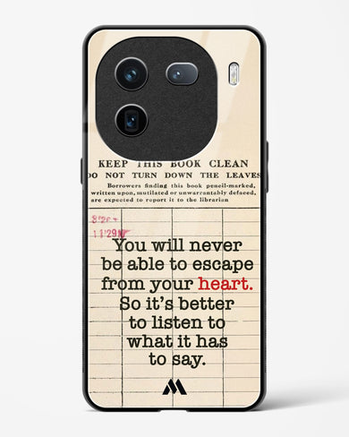 Listen to your Heart Glass Case Phone Cover (Vivo)
