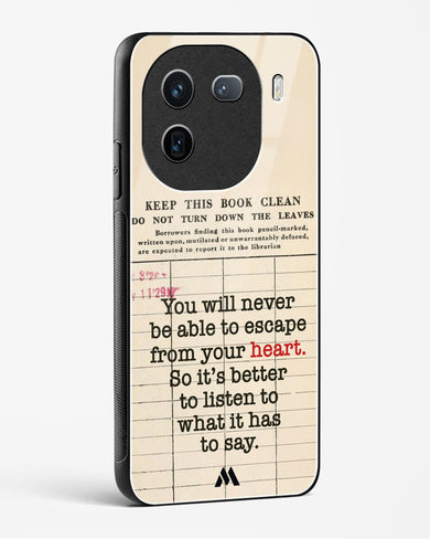 Listen to your Heart Glass Case Phone Cover (Vivo)