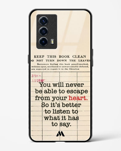 Listen to your Heart Glass Case Phone Cover (Vivo)