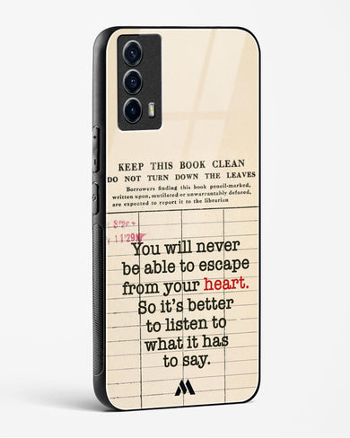 Listen to your Heart Glass Case Phone Cover (Vivo)