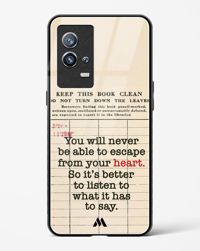 Listen to your Heart Glass Case Phone Cover (Vivo)