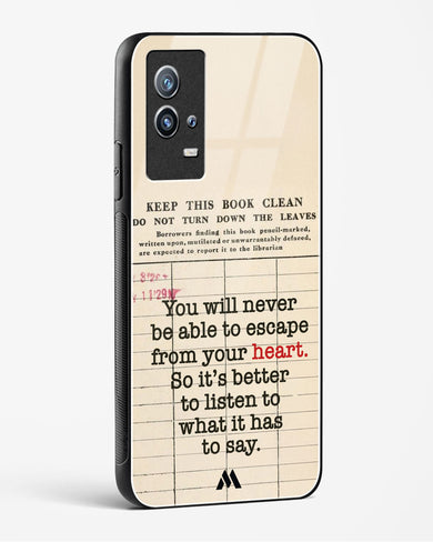 Listen to your Heart Glass Case Phone Cover (Vivo)