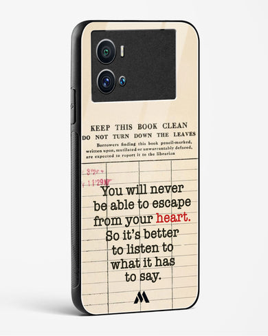 Listen to your Heart Glass Case Phone Cover (Vivo)