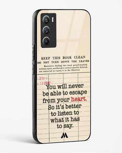 Listen to your Heart Glass Case Phone Cover (Vivo)