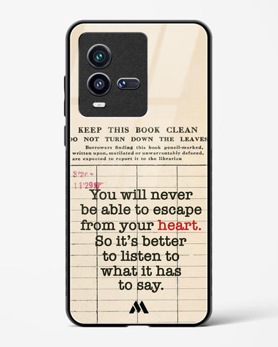 Listen to your Heart Glass Case Phone Cover (Vivo)