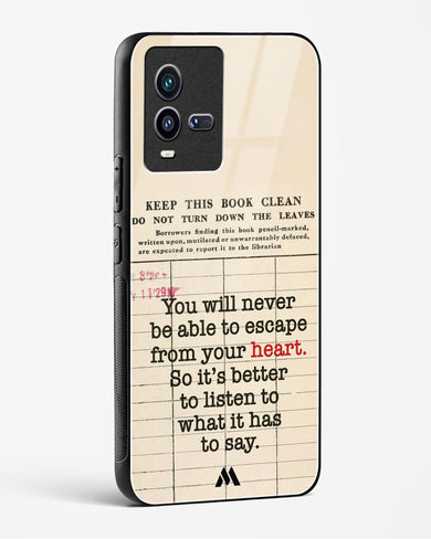 Listen to your Heart Glass Case Phone Cover (Vivo)