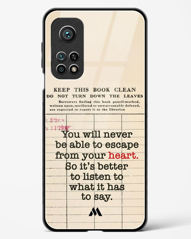 Listen to your Heart Glass Case Phone Cover (Xiaomi)