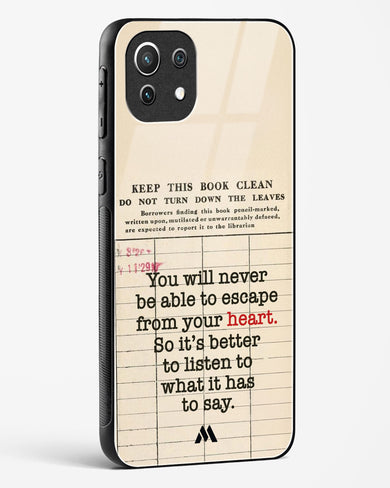 Listen to your Heart Glass Case Phone Cover (Xiaomi)