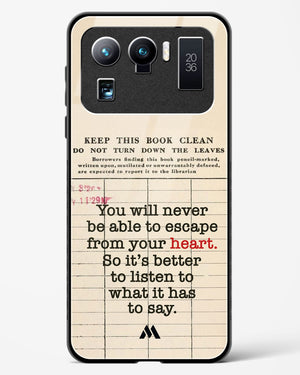 Listen to your Heart Glass Case Phone Cover (Xiaomi)