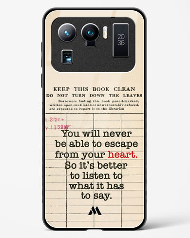 Listen to your Heart Glass Case Phone Cover (Xiaomi)
